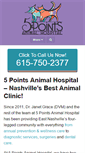 Mobile Screenshot of 5pointsanimalhospital.net