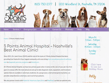 Tablet Screenshot of 5pointsanimalhospital.net